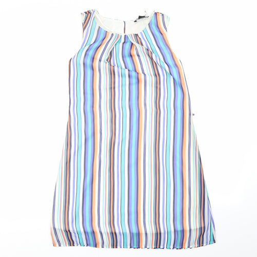 Primark Womens Multicoloured Striped  A-Line  Size 6