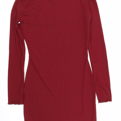 Select Womens Red   T-Shirt Dress  Size 10