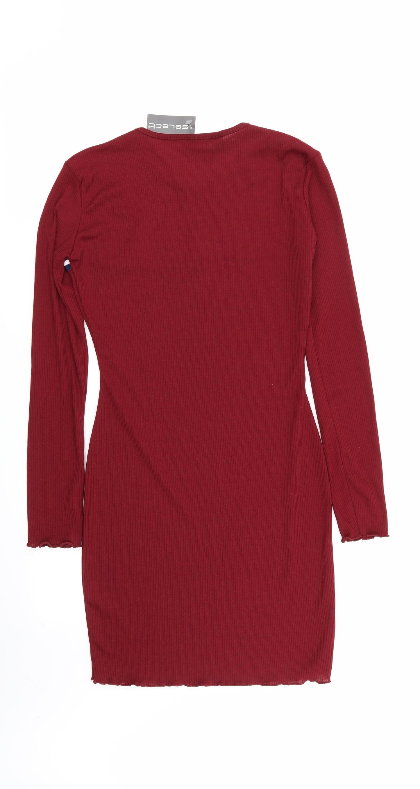 Select Womens Red   T-Shirt Dress  Size 10