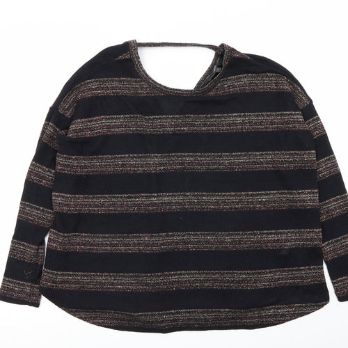 NEXT Womens Multicoloured Striped  Basic T-Shirt Size 8