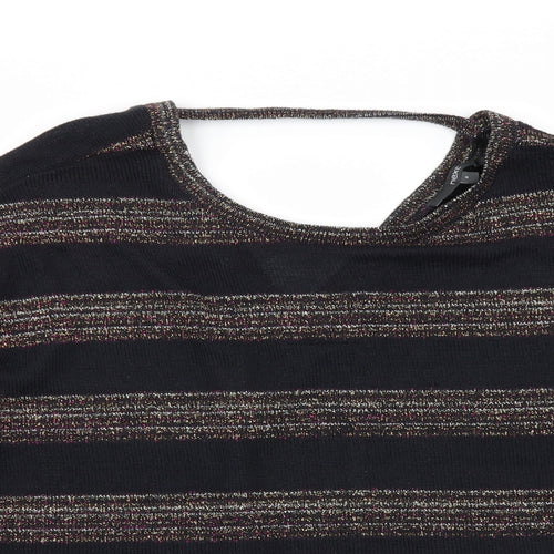 NEXT Womens Multicoloured Striped  Basic T-Shirt Size 8