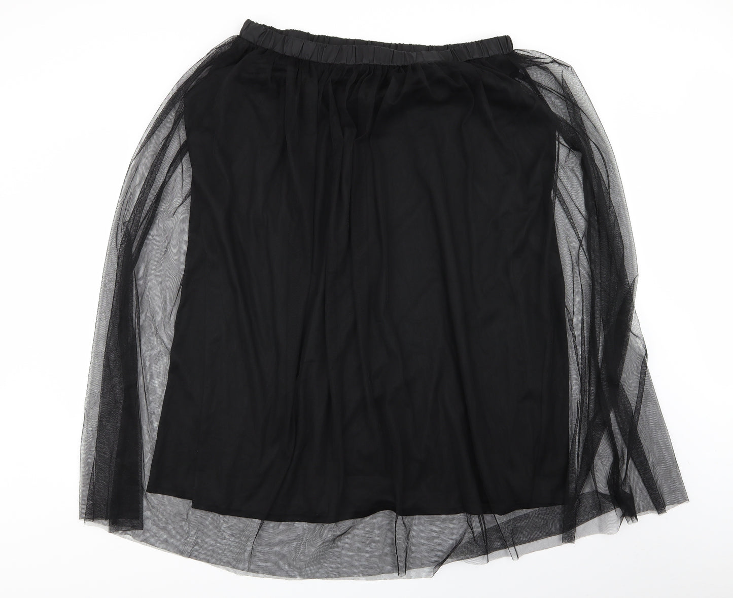 Primark Womens Black   Flare Skirt Size 18  - Stretch waistband
