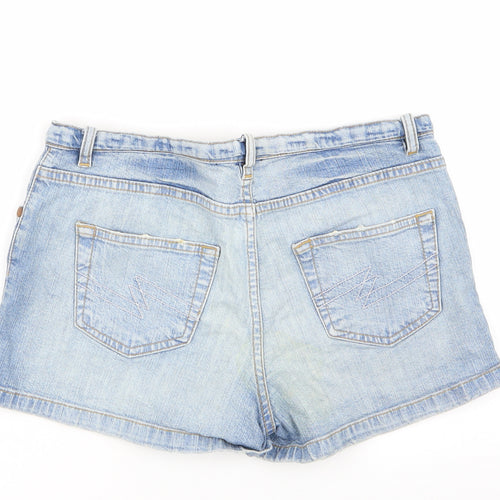 Papaya Womens Blue   Hot Pants Shorts Size 10