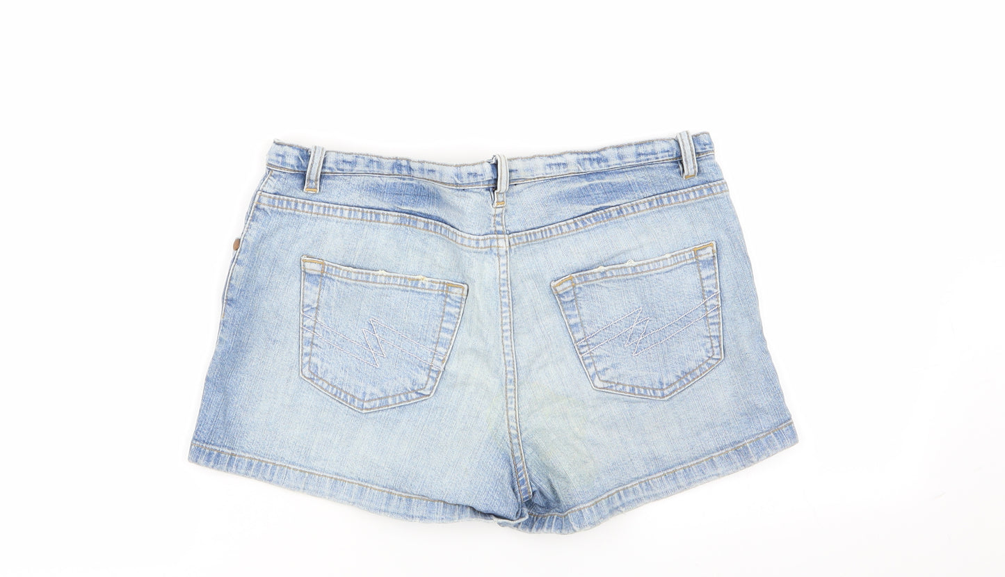 Papaya Womens Blue   Hot Pants Shorts Size 10
