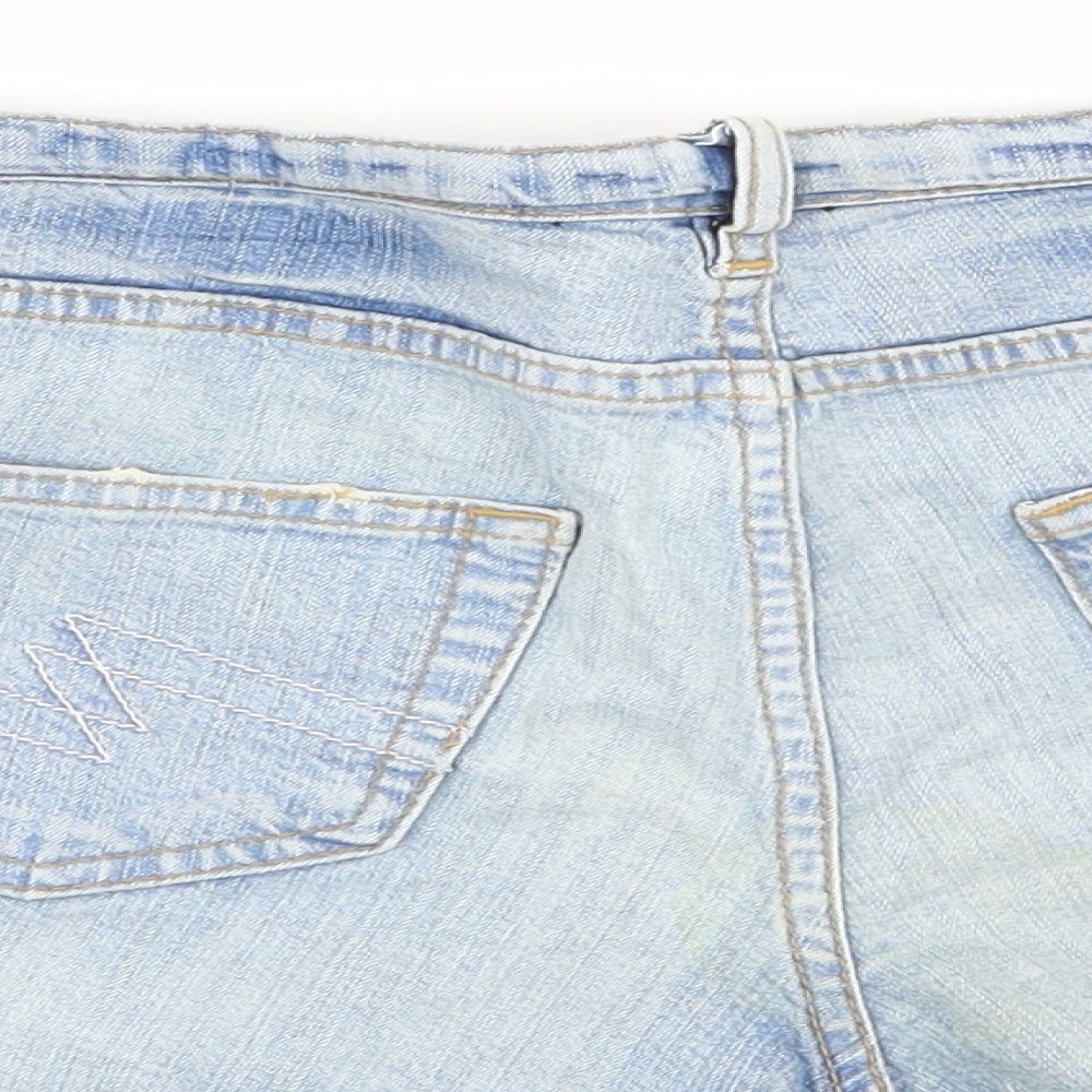 Papaya Womens Blue   Hot Pants Shorts Size 10