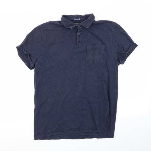 F&F Mens Blue    Polo Size M