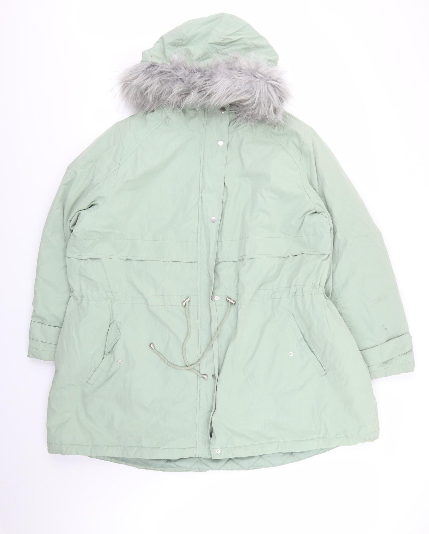 Asda George Womens Green   Parka Coat Size 2XL