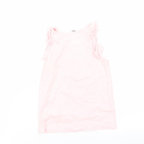 H&M Girls Pink   Basic Tank Size 3-4 Years
