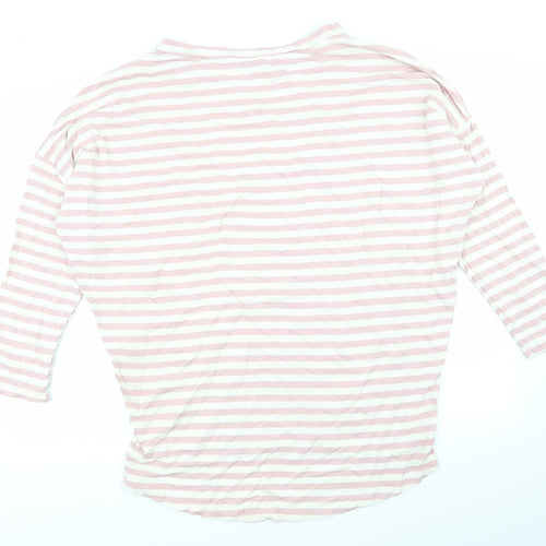 must of lovers Womens Multicoloured Striped  Basic T-Shirt Size L