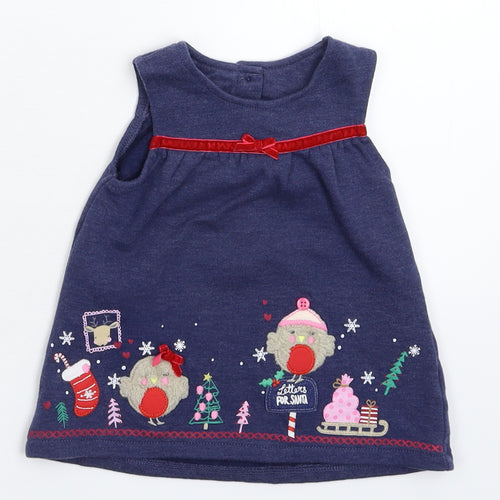 George Girls Blue   Fit & Flare  Size 3-6 Months
