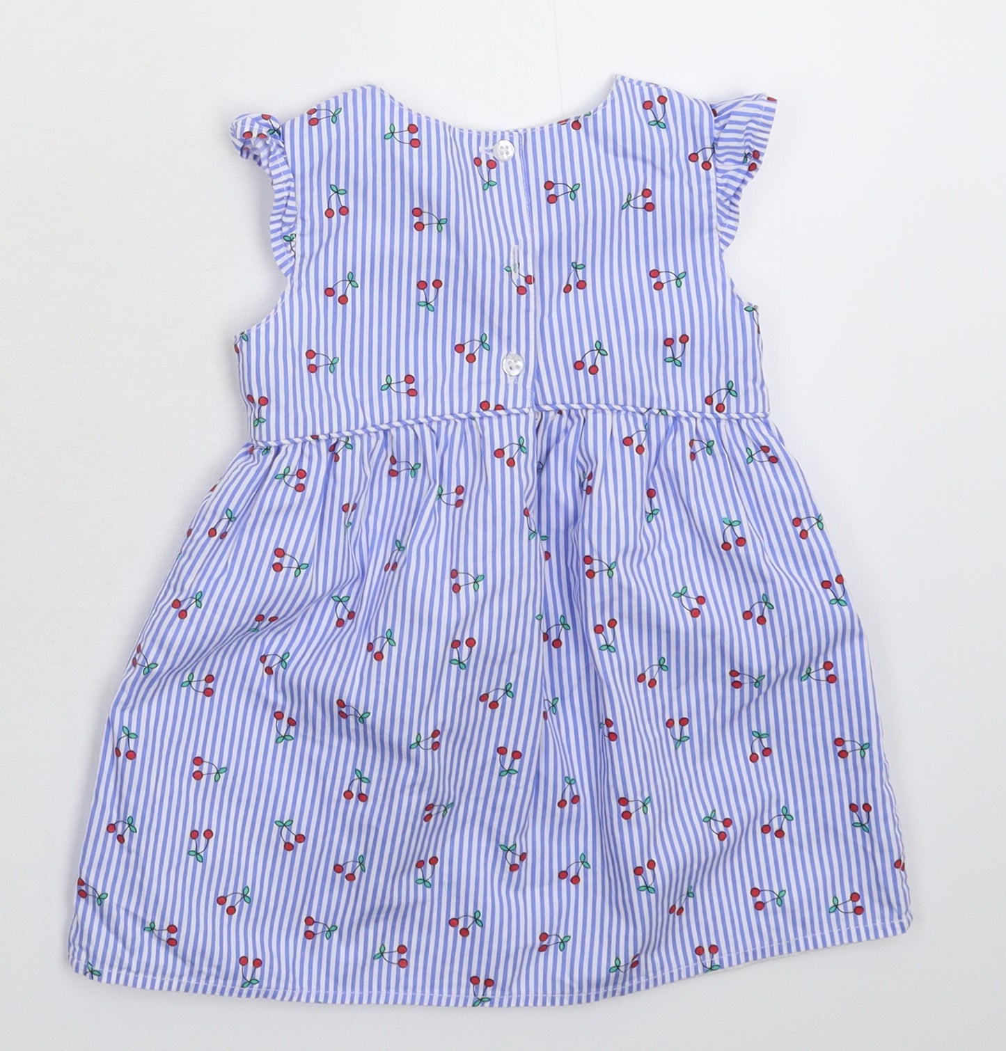 Primark Girls Multicoloured Striped  Shirt Dress  Size 12-18 Months