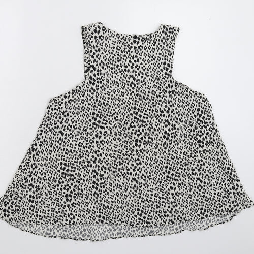 Zara Womens Multicoloured Animal Print  Basic Blouse Size S