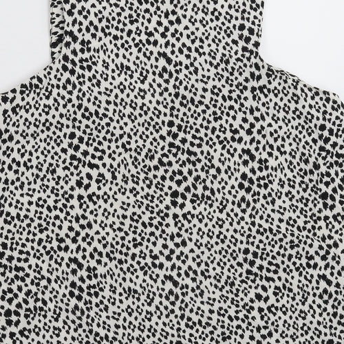 Zara Womens Multicoloured Animal Print  Basic Blouse Size S