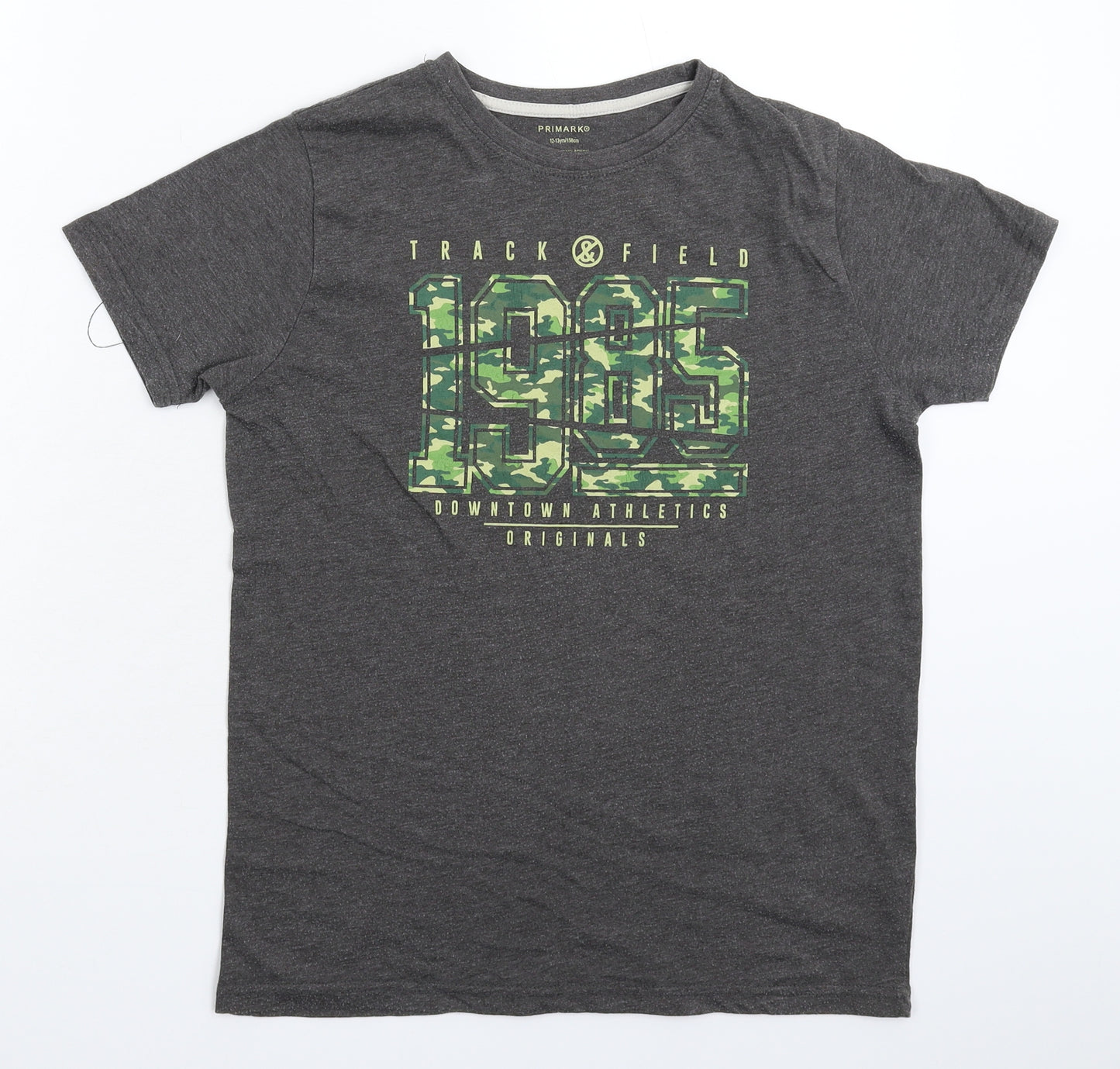 Primark Boys Grey   Basic T-Shirt Size 12-13 Years