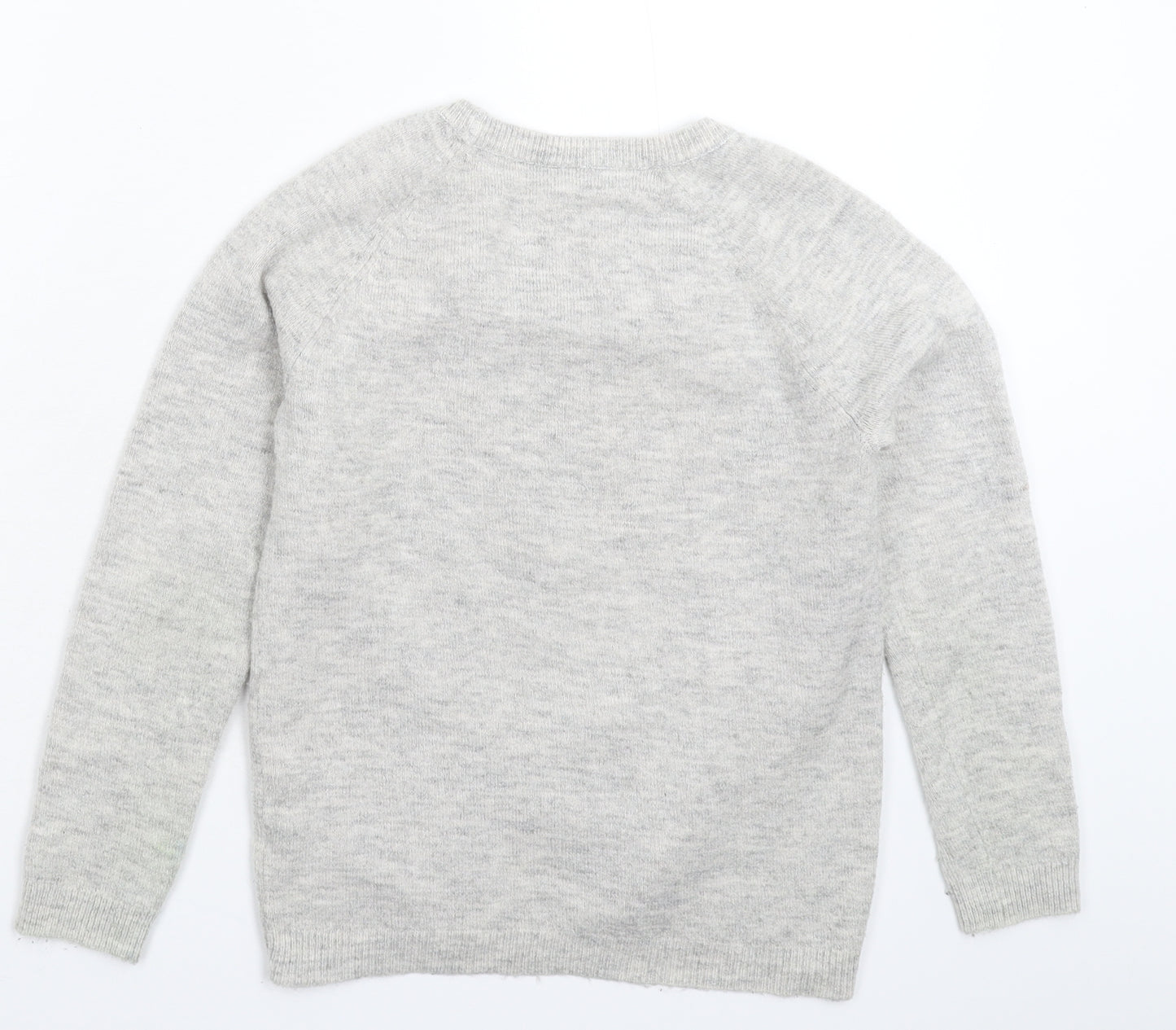 TU Girls Grey  Knit Pullover Jumper Size 10 Years
