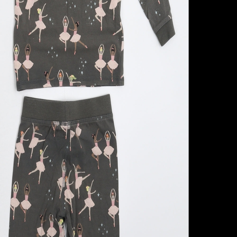 Marks and Spencer Girls Grey   Trousers Set Outfit/Set Size 18-24 Months
