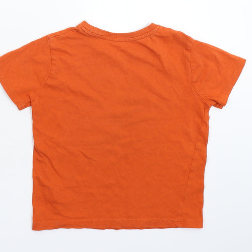 Primark Boys Orange   Basic T-Shirt Size 5-6 Years