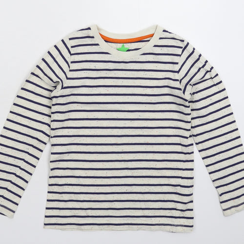 John Lewis Boys Multicoloured Striped  Basic T-Shirt Size 7 Years