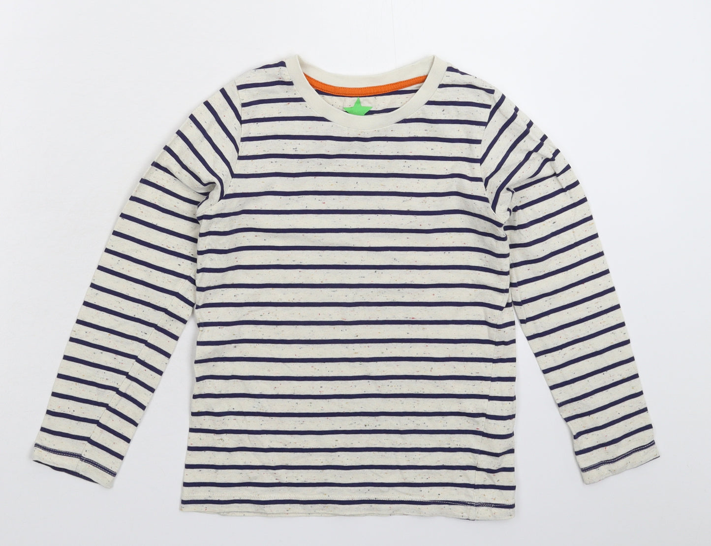 John Lewis Boys Multicoloured Striped  Basic T-Shirt Size 7 Years