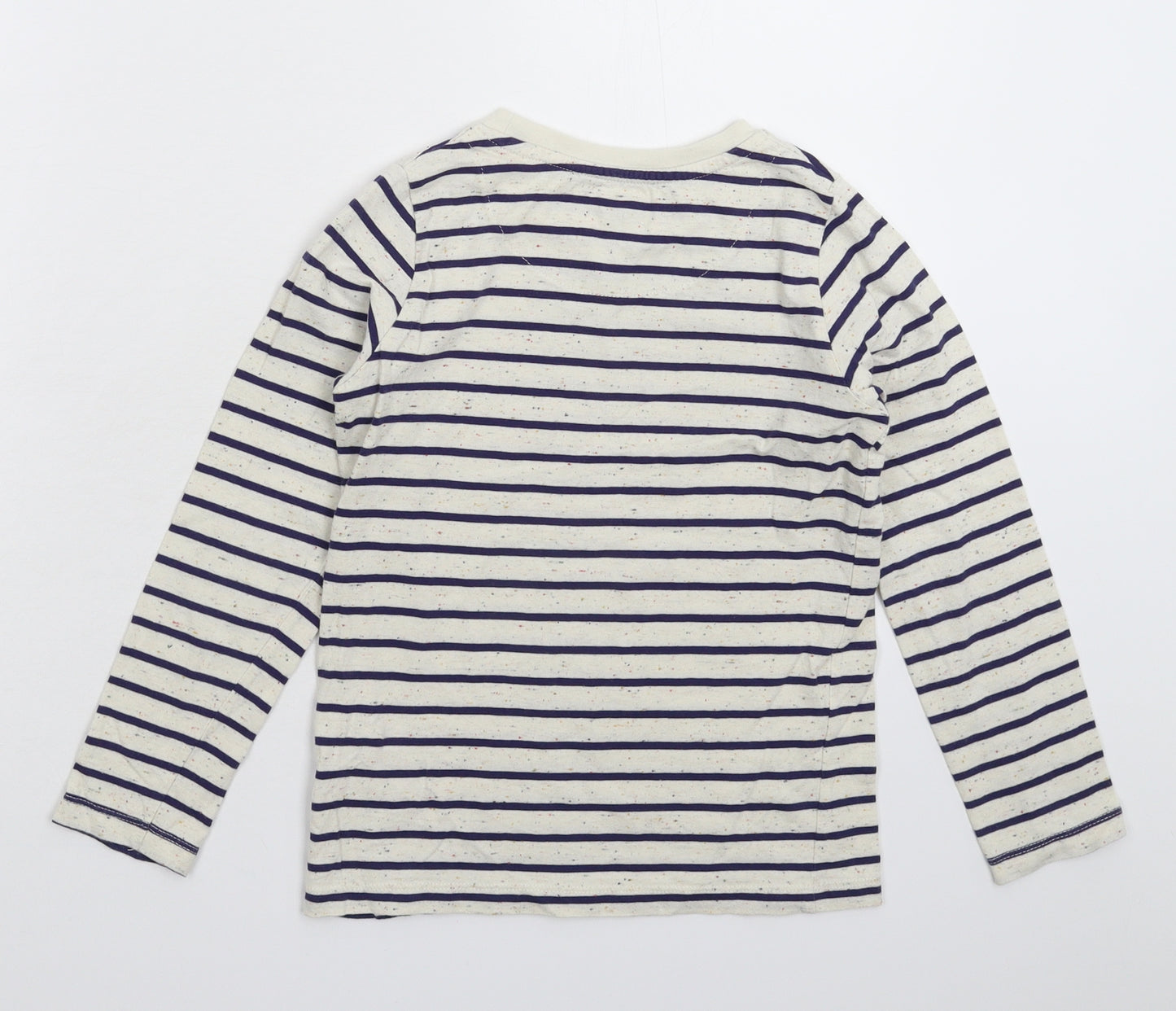 John Lewis Boys Multicoloured Striped  Basic T-Shirt Size 7 Years