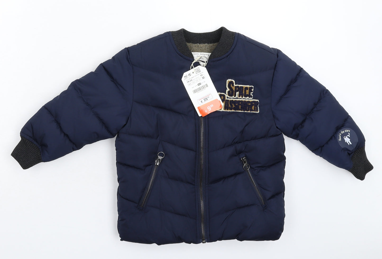 Zara Baby Blue   Puffer Jacket Coat Size 18-24 Months