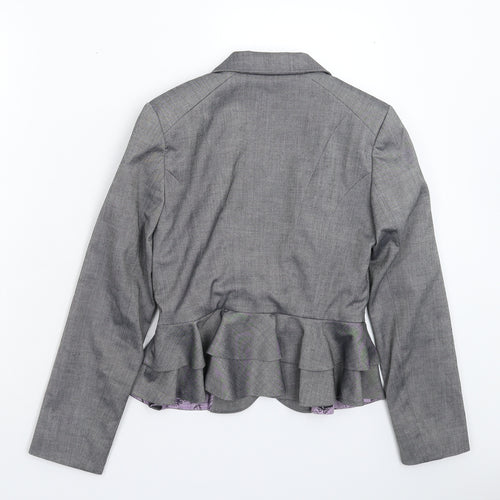 New Look Womens Grey   Jacket Suit Jacket Size 10