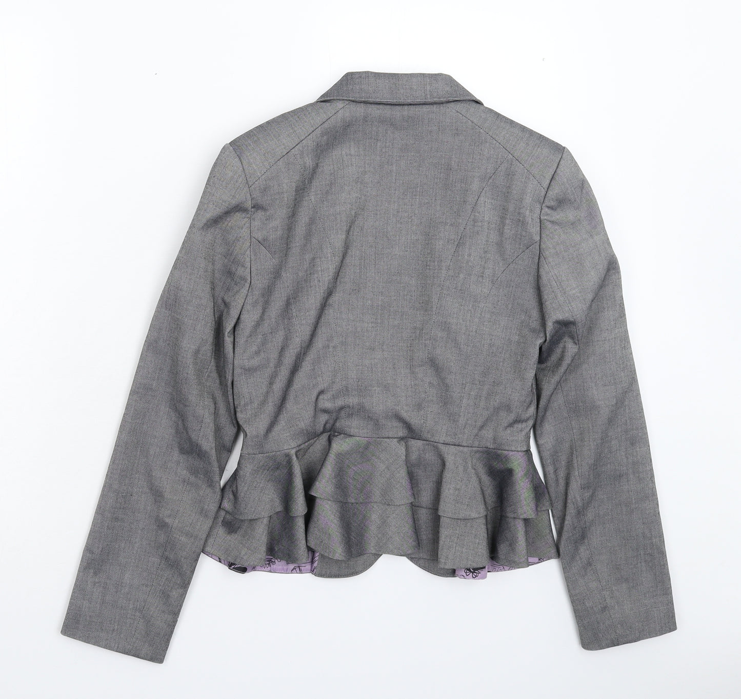 New Look Womens Grey   Jacket Suit Jacket Size 10