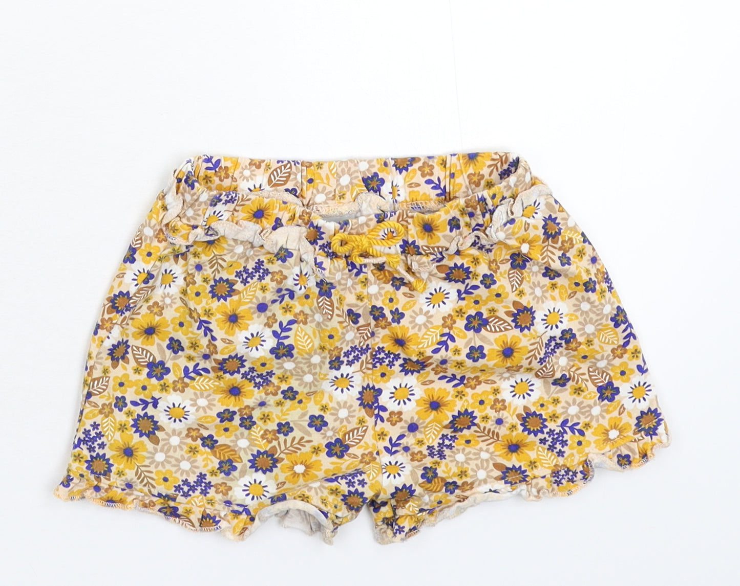 TU Girls Multicoloured Floral  Hot Pants Shorts Size 2-3 Years
