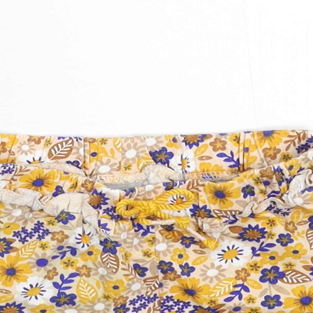 TU Girls Multicoloured Floral  Hot Pants Shorts Size 2-3 Years