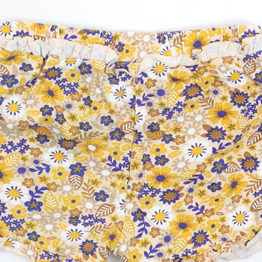 TU Girls Multicoloured Floral  Hot Pants Shorts Size 2-3 Years