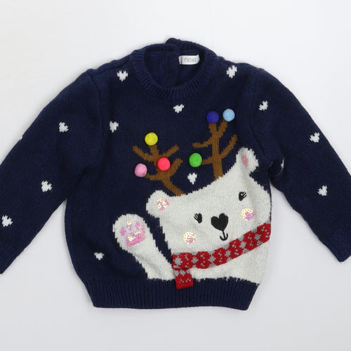 NEXT Baby Blue  Knit Pullover Jumper Size 12-18 Months