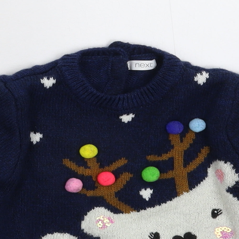 NEXT Baby Blue  Knit Pullover Jumper Size 12-18 Months
