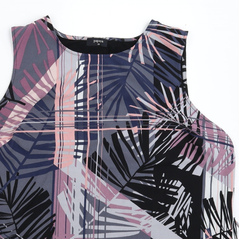 Papaya Womens Multicoloured   Basic Blouse Size 20