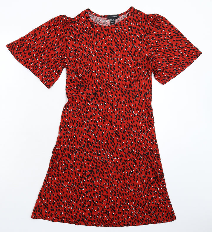New Look Womens Red Mini Size 6