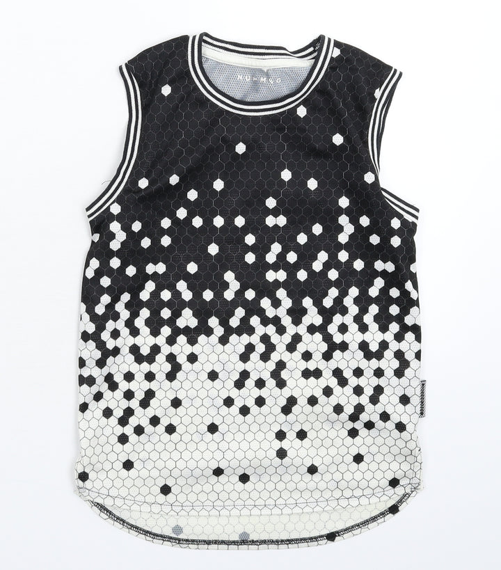 Nutmeg Boys Multicoloured Geometric  Basic Tank Size 6-7 Years