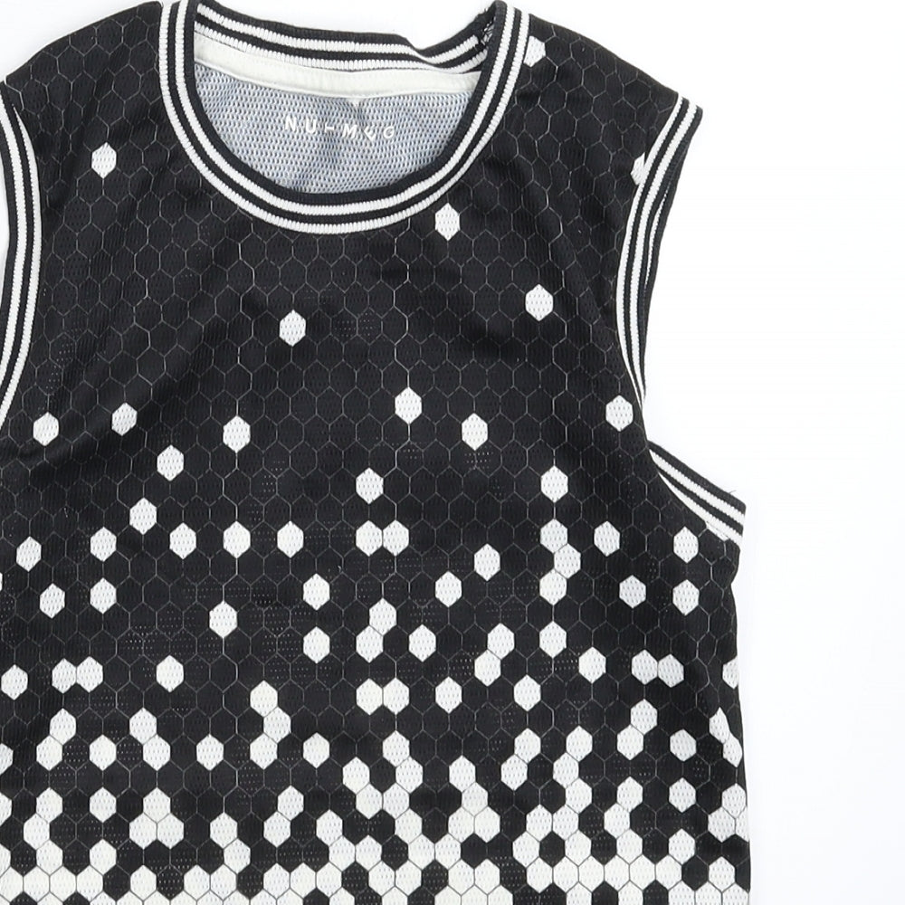 Nutmeg Boys Multicoloured Geometric  Basic Tank Size 6-7 Years