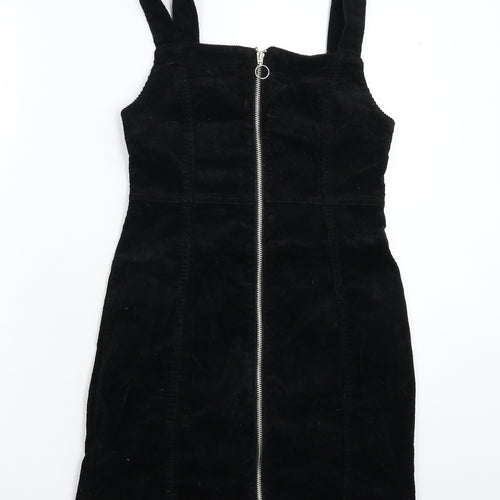 Denim & Co. Womens Black  Corduroy Mini  Size 8