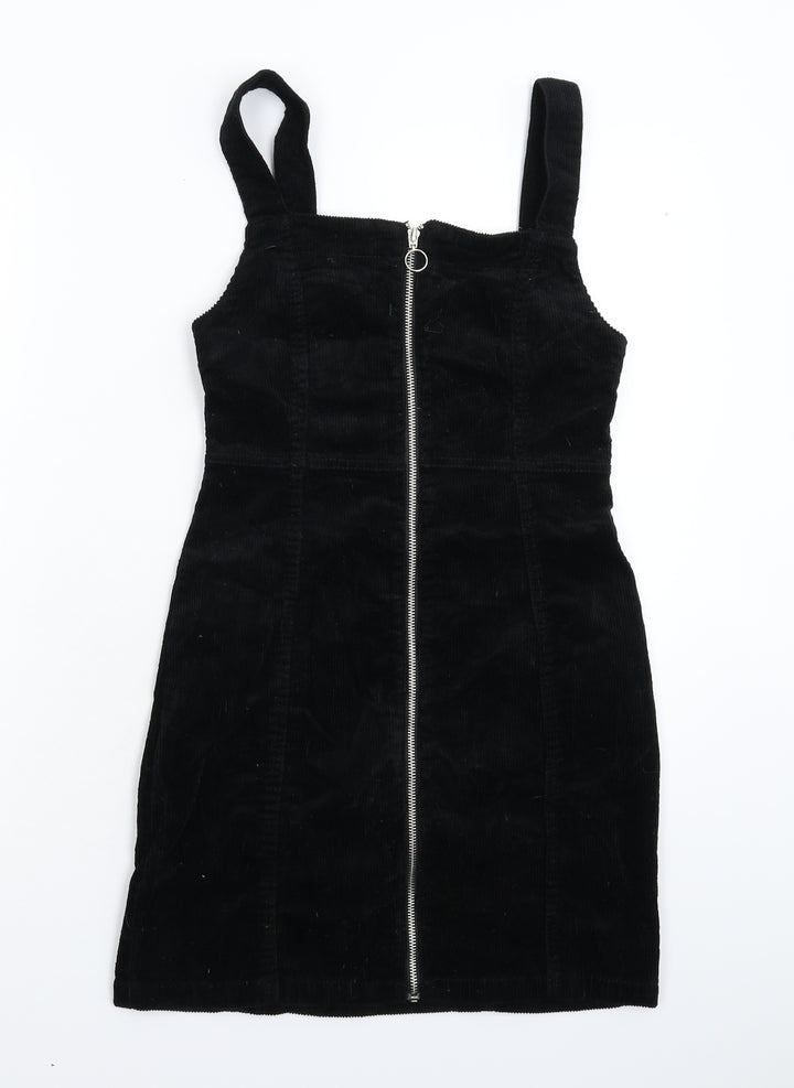 Denim & Co. Womens Black Corduroy Mini Size 8