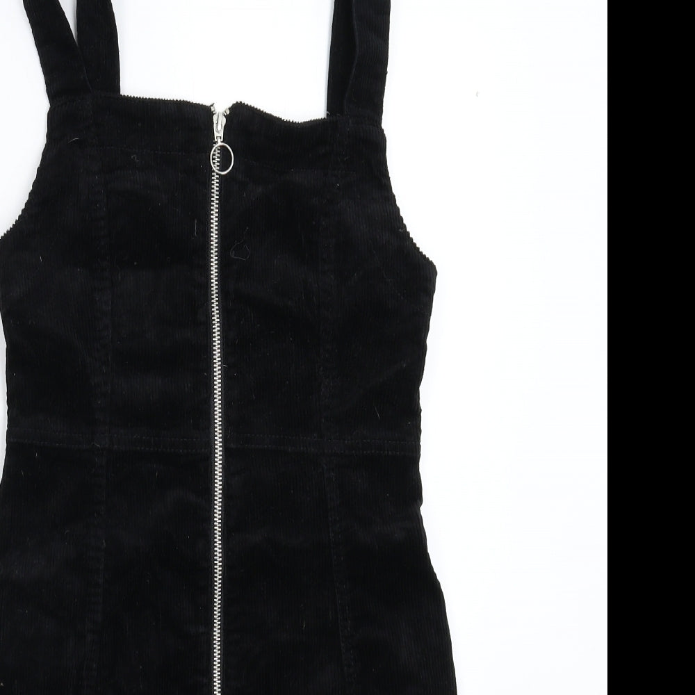 Denim & Co. Womens Black  Corduroy Mini  Size 8