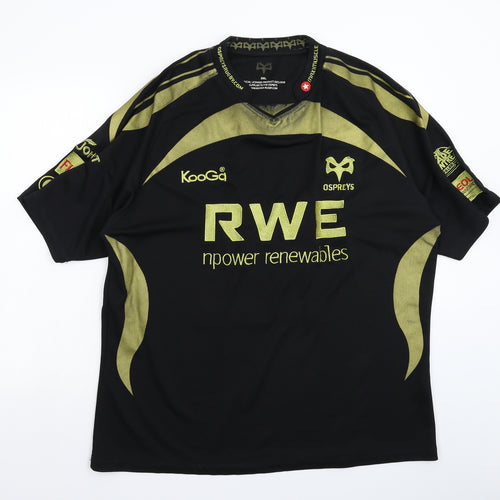 Maxi Muscle Mens Black   Jersey T-Shirt Size 3XL  - Rugby