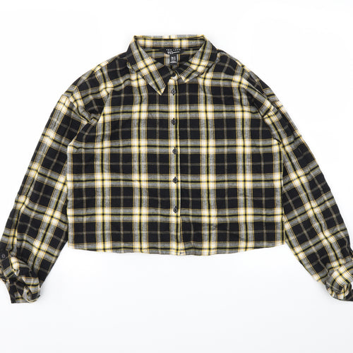New Look Girls Multicoloured Check  Basic T-Shirt Size 14 Years