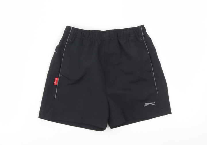 Slazenger Boys Black Sweat Shorts Size 3-4 Years