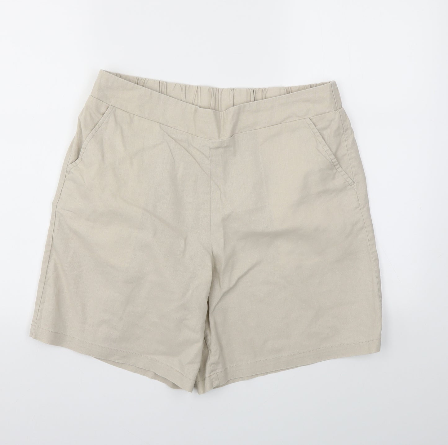 ANKO Womens Beige   Cut-Off Shorts Size 14 - Stretch waistband