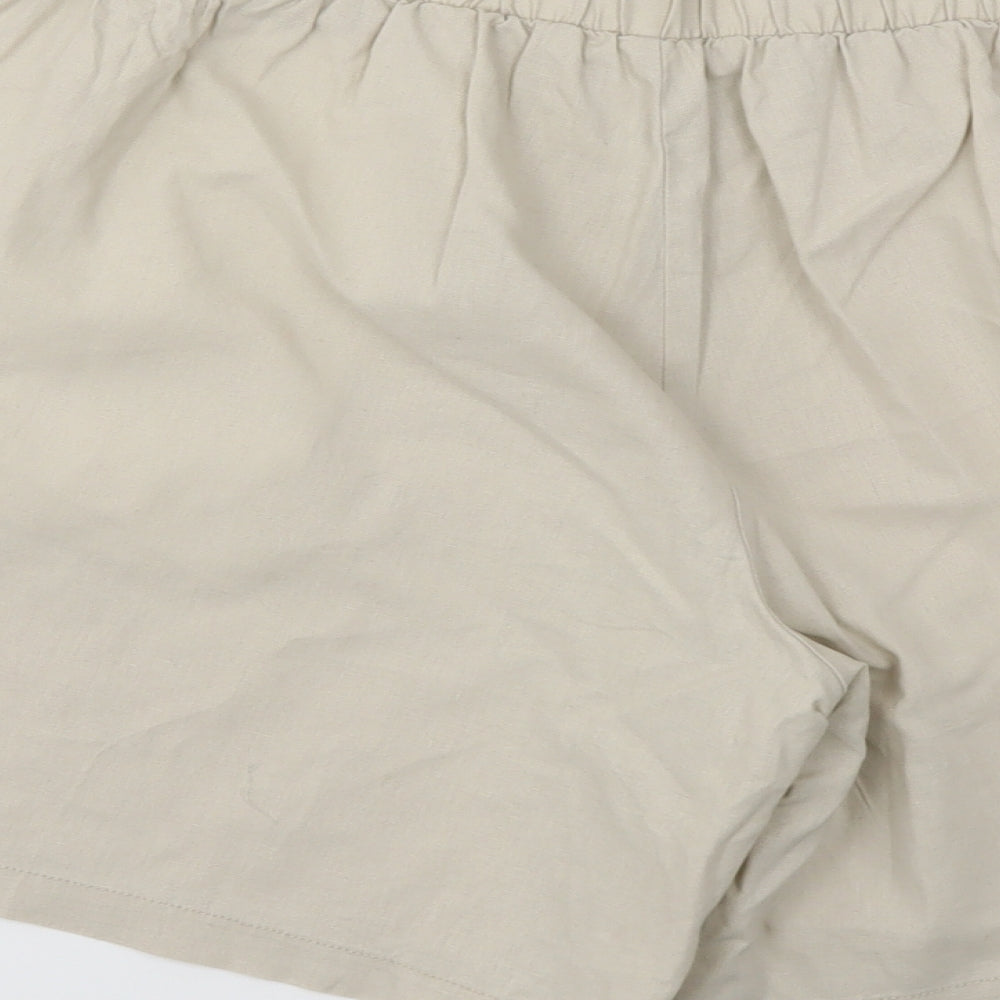 ANKO Womens Beige   Cut-Off Shorts Size 14 - Stretch waistband