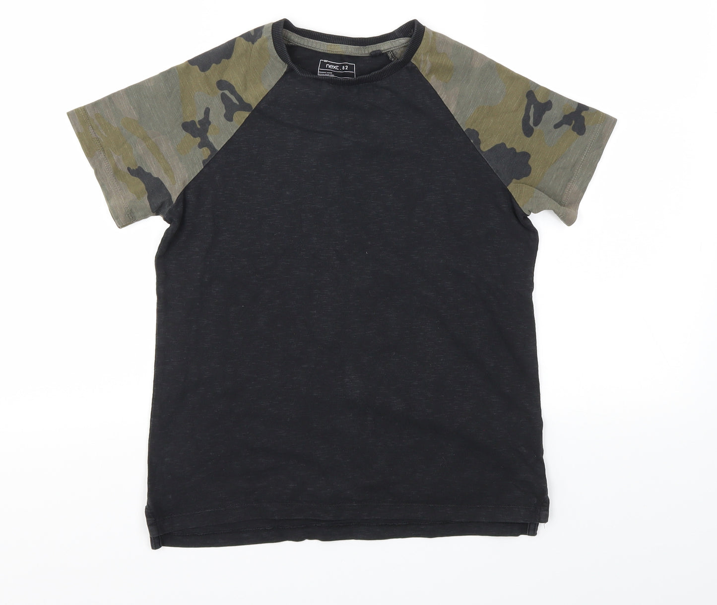 NEXT Boys Black Camouflage  Basic T-Shirt Size 9 Years