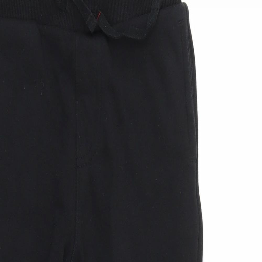George Boys Black   Jogger Trousers Size 5-6 Years