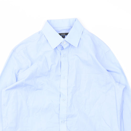 George Mens Blue    Dress Shirt Size 15