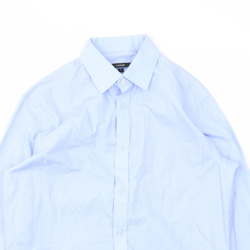 George Mens Blue    Dress Shirt Size 15