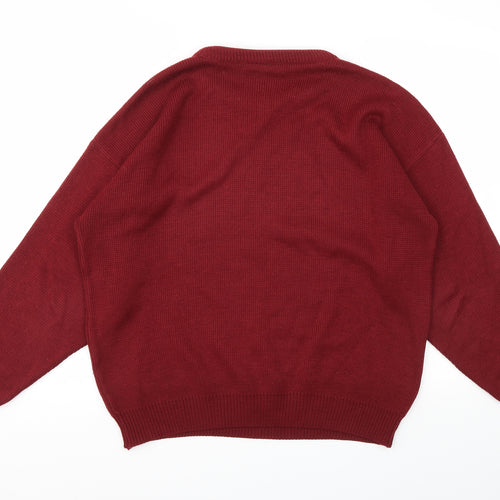 NICO Mens Red   Pullover Sweatshirt Size L