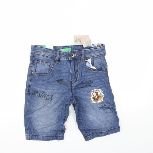 United Colors of Benetton Boys Blue   Cargo Shorts Size S